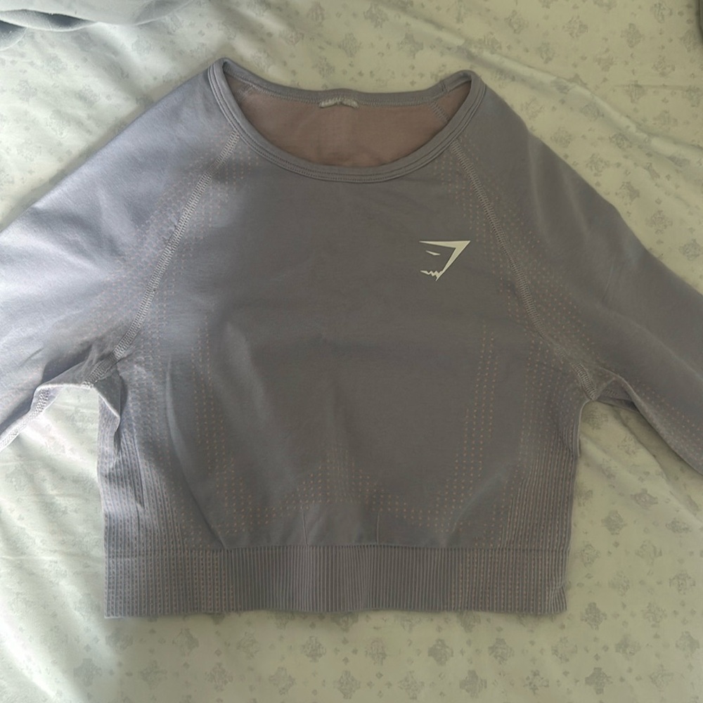 Gymshark Vital Seamless 2.0 Crop Top- Lilac Purple